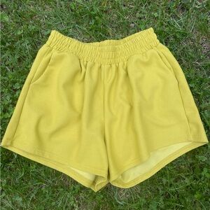 Mustard Yellow shorts with Pockets Small